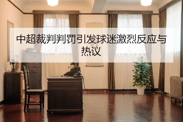 中超裁判判罚引发球迷激烈反应与热议